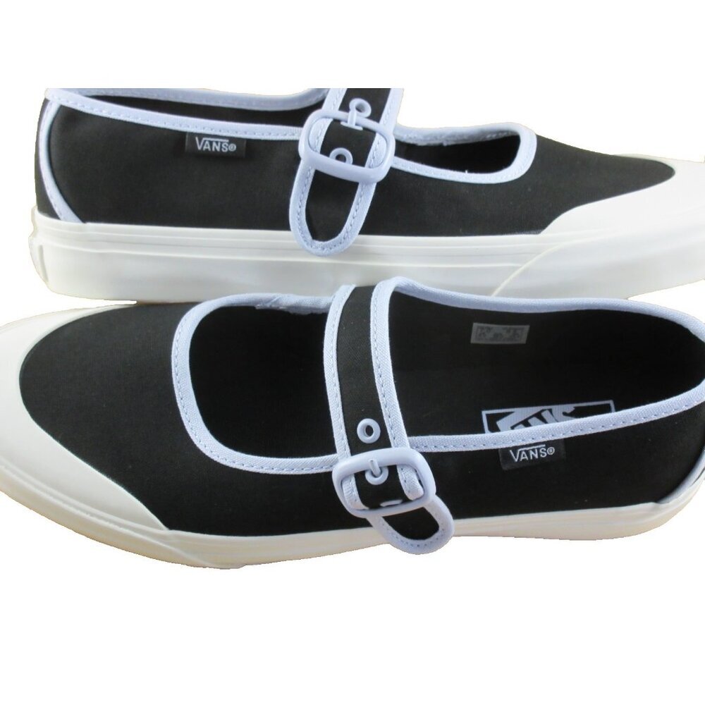 Vans Women's Mary Jane Ballerina Black Purple Canvas adjustable Shoes Size 8.5 - Picture 7 of 7